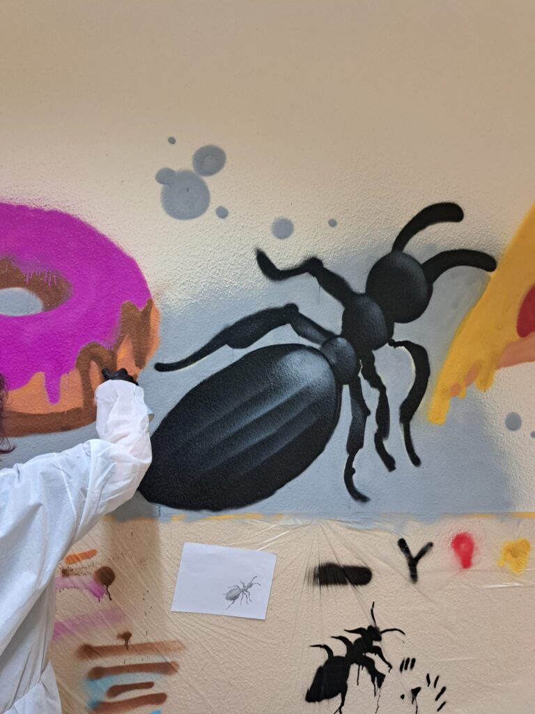 Illustration &ndash; Finishing GTA – Graffiti – Oberschule an der Weinau
