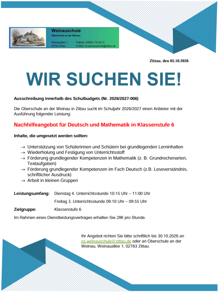 Visual – Oberschule an der Weinau